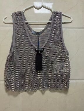 Prada  Openwork crop top
